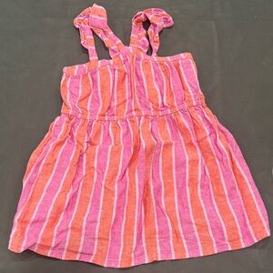 Carter's Pink and Orange Striped Casual Dress